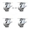 Service Caster 4 Inch Semi Steel Caster Set with Roller Bearing 4 Brake and 2 Swivel Lock SCC SCC-35S420-SSR-SLB-BSL-2-SLB-2 - alternate 1